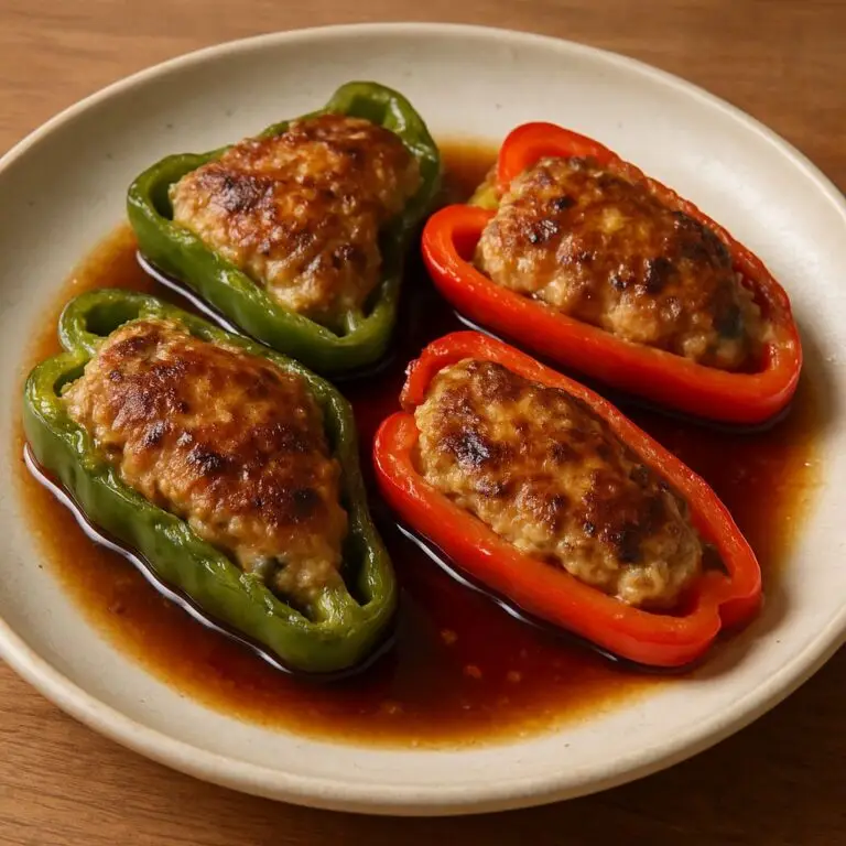 Fried Stuffed Bell Peppers