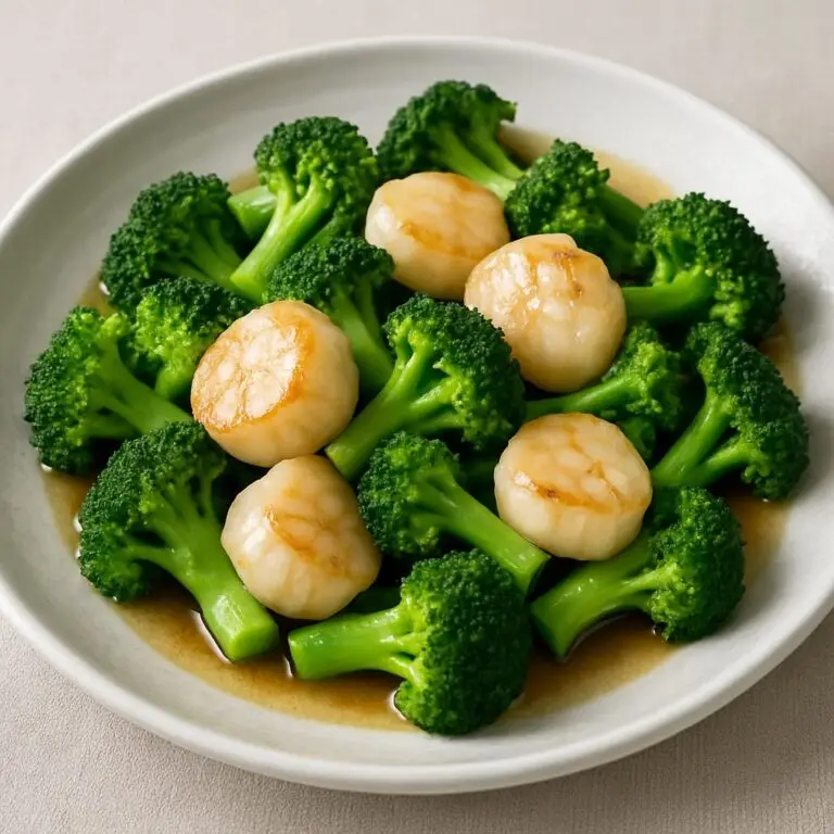 Sauteed Scallops with Broccoli